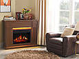 Камінокомплект універсальний 2в1 ArtiFlame Linz AF23S коричневий з LED підсвічуванням, обігрівом і звуком горіння вогню, фото 10
