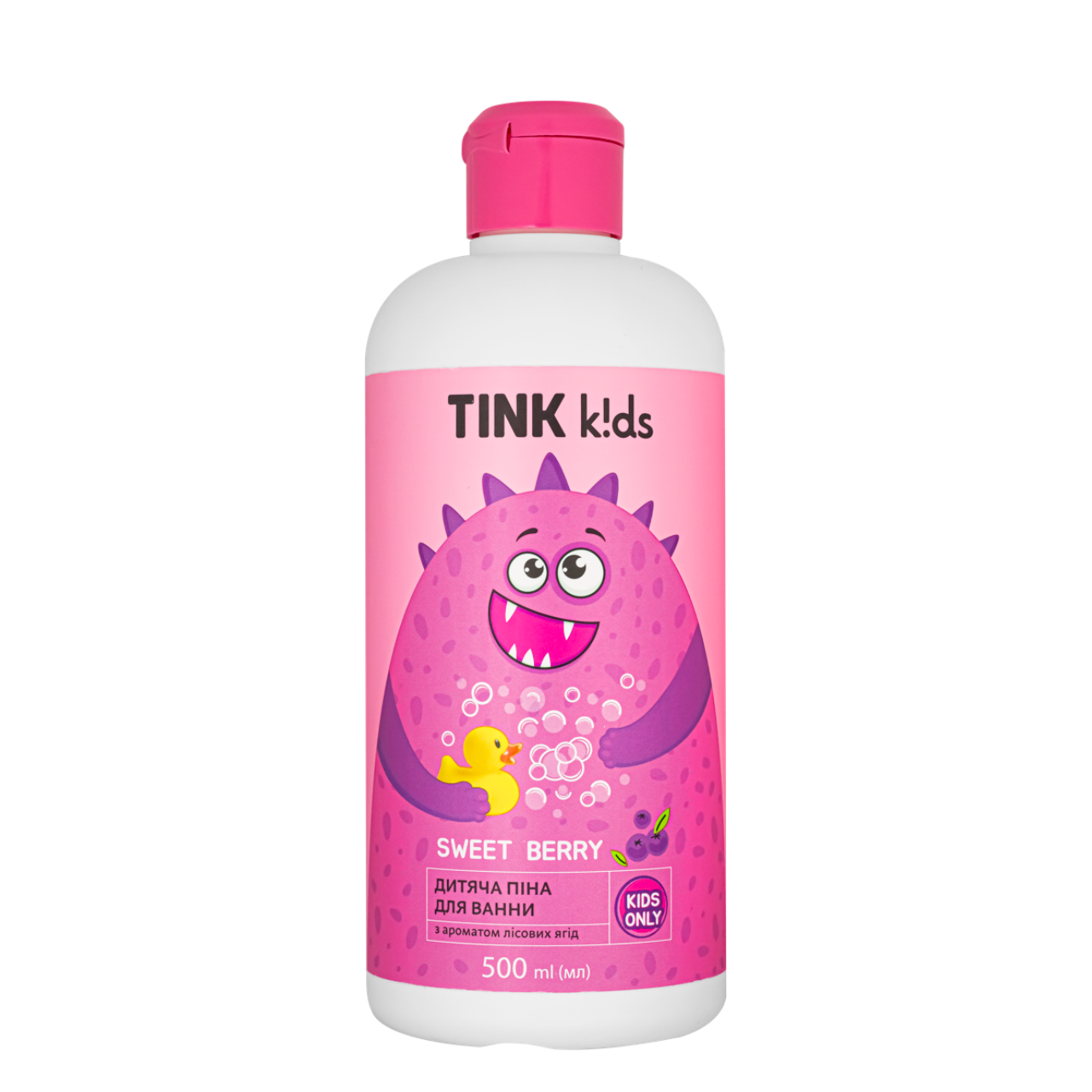 Піна для ванни дитяча від 3 років Tink Kids Sweet Berry 500 мл, фото 1