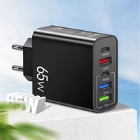 Зарядний пристрій model: SL-168 black (2 USB Type-C + 3 USB Type-A)