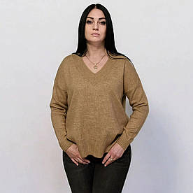 Светр вільного крою жіночий бежевий. One Size