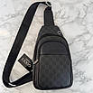 Чоловіча стильна нагрудна сумка-слінг Gucci, фото 5