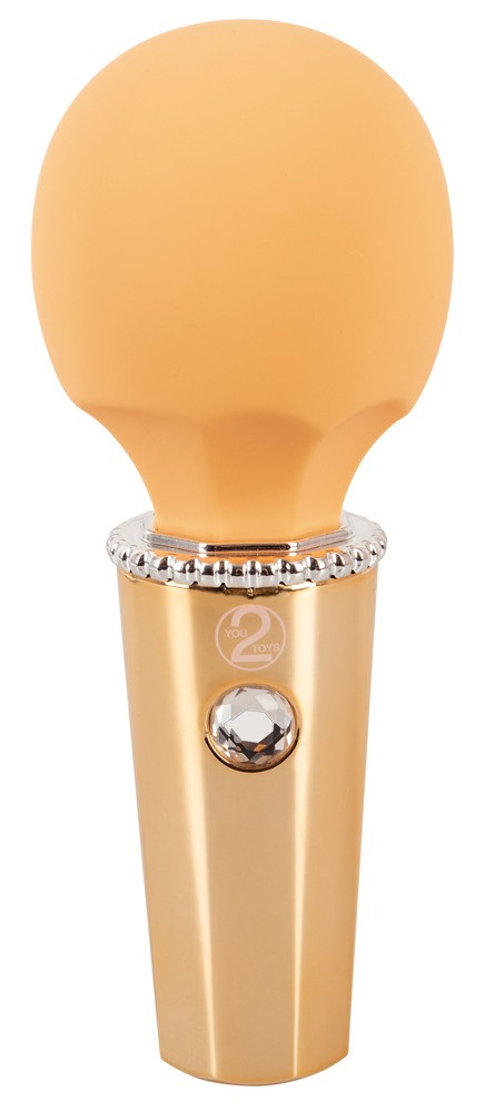 Вібромасажер You2Toys Mini Wand (жовтогарячий), фото 1