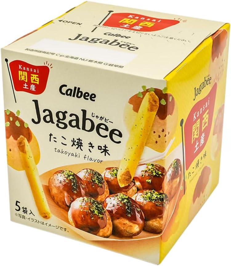 Японські снеки Calbee Jagabee Takoyaki Flavor