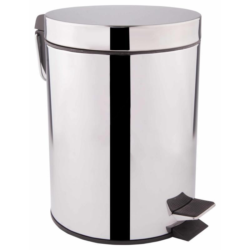 Відро для сміття Qtap Liberty 5 л QTLIBCRM1149 Chrome, фото 1