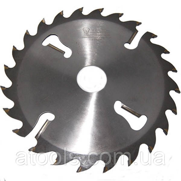 Пильний диск по дереву Vatzo Tools 350x50x20+4z K4.3/2.8 з підрізними ножами