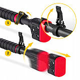 Турнік розсувний 4FIZJO PRO 72-110 см Black/Red (P-5907739313263), фото 8