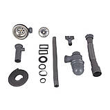 Кухонна мийка Lidz 6050 0,6 мм Satin (LIDZ605006SAT), фото 9