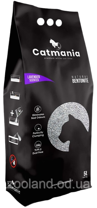 Catmania Lavander Комфортний наповнювач із запахом лаванди, 10 л