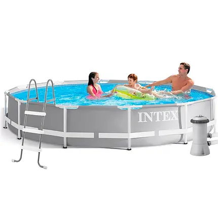 Каркасний басейн Intex 26710-6, 366 x 76 см (3 785 л/год, підстилка, тент, драбина), фото 1