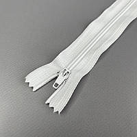 Блискавка брючна 18 см напівавтомат, білий