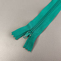 Блискавка брючна 18 см напівавтомат, бірюзова