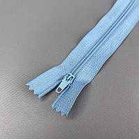 Блискавка брючна 18 см напівавтомат, блакитна