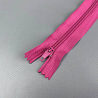 Блискавка брючна 18 см напівавтомат, малина