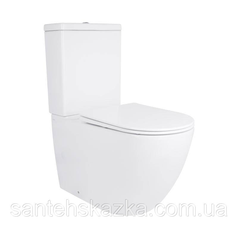 Унітаз-компакт Qtap Jay з сидінням Soft-close QT07222176W, фото 1