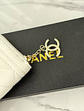 Жіночий гаманець Chanel білий із комплектацією великий Шанель, фото 3