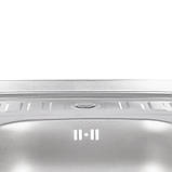 Кухонна мийка Lidz 6050 0,6 мм Satin (LIDZ605006SAT), фото 7