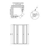 Душевая кабина Qtap Presto CRM1099AP5 90х90, стекло Pear 5 мм, без поддона, фото 2