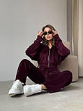 Жіночий велюровий спортивний костюм з кофтою на блискавці, фото 5