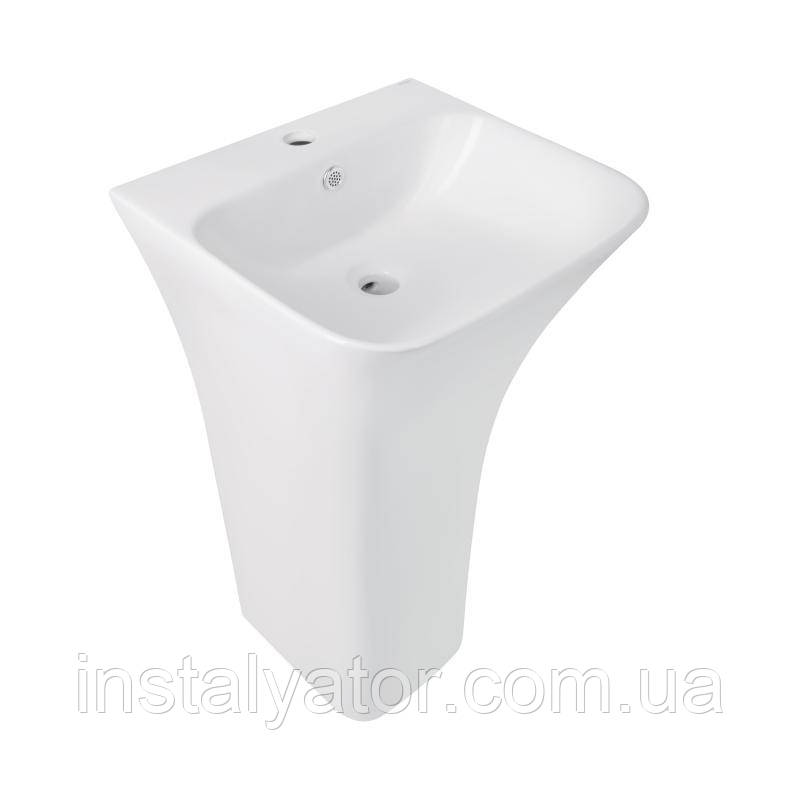 Раковина для підлоги моноблок Qtap Crow 450x435x835 White QT0511G315W