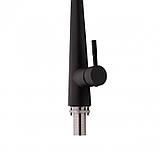 Змішувач для кухні Qtap Evicka 9135103UB з висувним виливом, фото 4