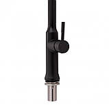 Змішувач для кухні Qtap Baruska 9137103UB з висувним виливом, фото 4