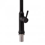 Змішувач для кухні Qtap Baruska 9137103UB з висувним виливом, фото 5