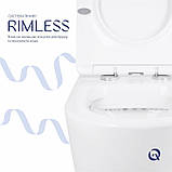 Унітаз підлоговий Qtap Swan безободковый з сидінням Soft-close QT16223178W, фото 5