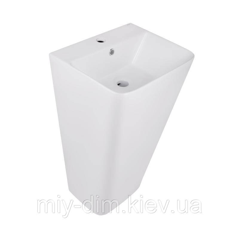 Раковина для підлоги моноблок Qtap Tern 440х380х830mm White QT1711G302WN, фото 1