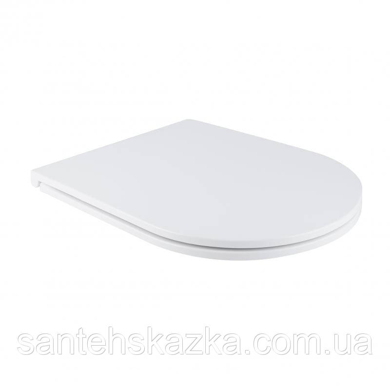Сидіння для унітазу Qtap (Robin, Scorpio) з мікроліфтом Slim QT99HXU09W, фото 1