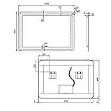 Дзеркало Qtap Swan 1000х700 з LED-підсвічуванням QT1678141470100W, фото 2