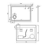 Дзеркало Qtap Aquarius 1000х800 з LED-підсвічуванням QT2178141980100W, фото 2