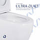 Унітаз підлоговий Qtap Robin New Ultra Quiet безобідковий з сидінням Soft-close WHITE QT13226083AW, фото 6