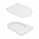 Унітаз підлоговий Qtap Robin New Ultra Quiet безобідковий з сидінням Soft-close WHITE QT13226083AW, фото 9