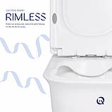 Унітаз-компакт Qtap Nando безободковый з сидінням Soft-close QT12221222AW, фото 5