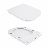 Унітаз-компакт Qtap Nando безободковый з сидінням Soft-close QT12221222AW, фото 8