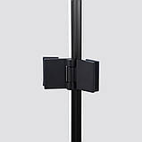 Душевая квадратная кабина  Capricorn 90см Qtap распашная на мелком поддоне с прозрачным стеклом, фото 5