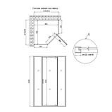 Душевая кабина Qtap Scorpio BLA10115-AC6 100x100 см, стекло Clear 6 мм, покрытие CalcLess без поддона, фото 2