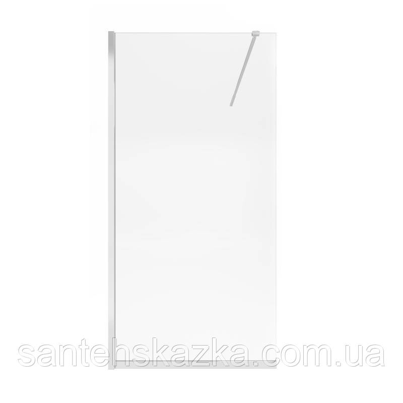 Душова перегородка Qtap Walk-In Standard CRM201.C8 100х190 см, скло Clear 8 мм, покриття CalcLess, фото 1