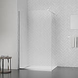Душова перегородка Qtap Walk-In Standard CRM201.C8 100х190 см, скло Clear 8 мм, покриття CalcLess, фото 6