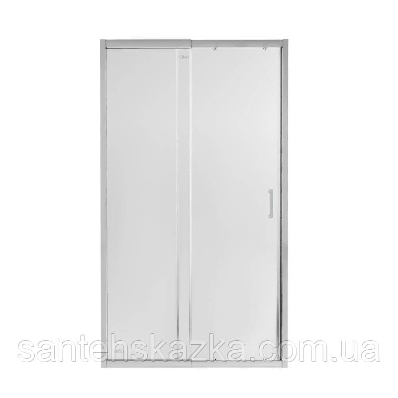 Душевая дверь в нишу Qtap Taurus CRM2011-12.C6 110-120x185 см, стекло Clear 6 мм, покрытие CalcLess, фото 1