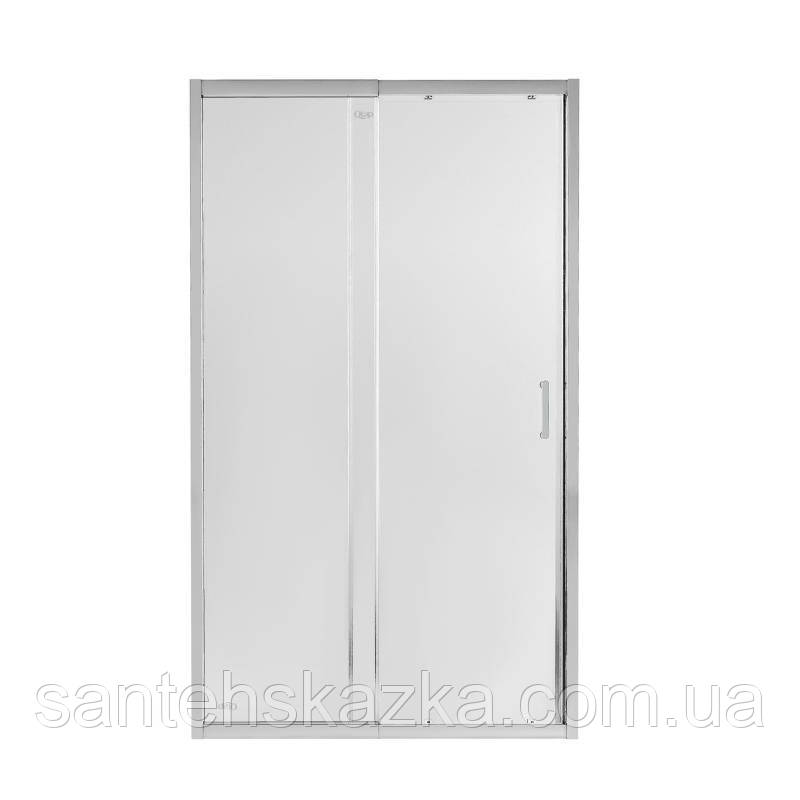 Душевая дверь в нишу Qtap Taurus CRM2012-13.C6 120-130x185 см, стекло Clear 6 мм, покрытие CalcLess, фото 1