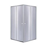 Набор Lidz душевая кабина Wawel SC90x90.SAT.LOW.GR, стекло тонированное 4 мм + поддон Mazur, фото 3