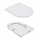 Унітаз підлоговий Qtap Jay Ultra Quiet з сидінням Soft-close 640x360x835 мм QT07222175TW White, фото 10