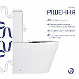 Унітаз-компакт Qtap Scorpio безобідковий Ultra Quiet із сидінням Soft-close QT14222125AUQW, фото 4