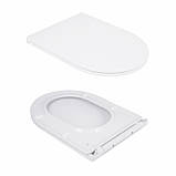 Унітаз-компакт Qtap Scorpio безобідковий Ultra Quiet із сидінням Soft-close QT14222125AUQW, фото 8