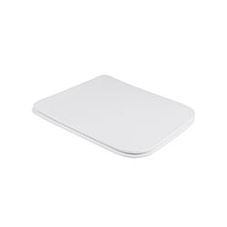 Сидіння для унітазу квадратне Kolo з мікроліфтом Slim Duroplast, Quick relase 355х445х50 mm White Qtap Білий