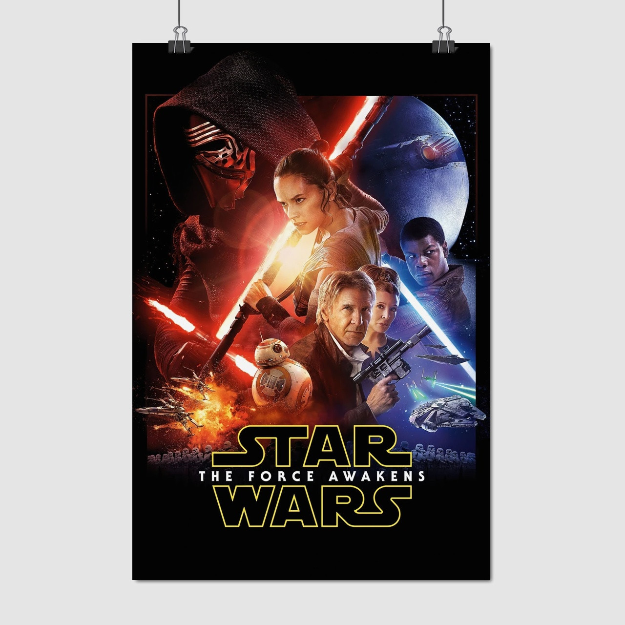Плакат "Пробудження Сили, Зоряні Війни, Star Wars: Force Awekens (2015)", 60×40см