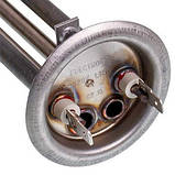 Тен для бойлера TERMO-MIX 1300W L=310mm (нержавіюча сталь), фланец 64mm, 2 трубки под датчик (під анод M6), фото 4