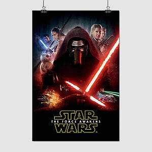 Плакат "Зоряні Війни: Пробудження Сили, Кайло Рен, Star Wars: Force Awekens (2015)", 60×40см