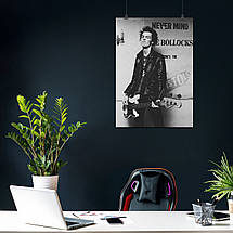 Плакат "Сід Вішес з гітарою, Секс Пістолс, панк, Sex Pistols, Sid Vicious", 60×43см, фото 3